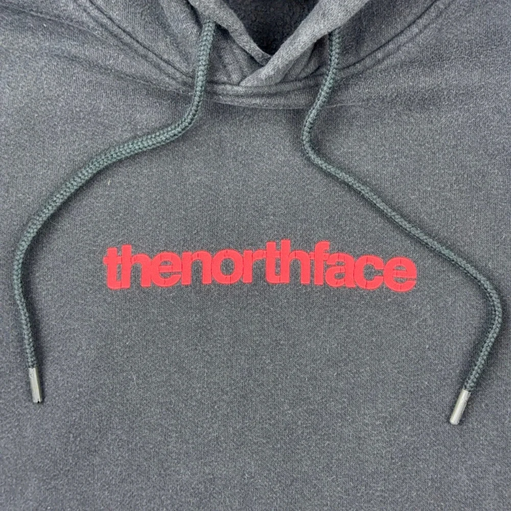 The North Face Hoodie Mens Large Black Injection Logo Pullover Fleece Gorpcore